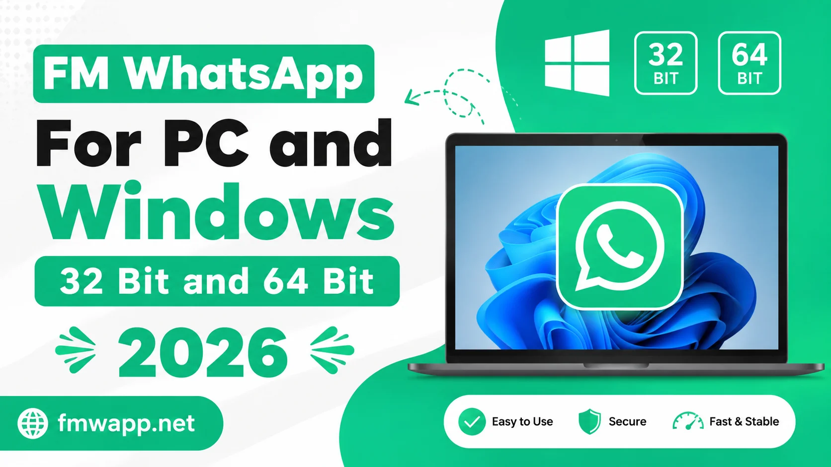 FM WhatsApp for PC and Windows 32 Bit and 64 Bit 2026
