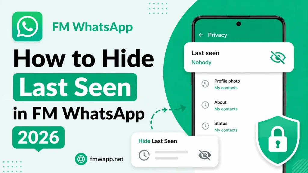 How to Hide Last Seen in FM WhatsApp 2026
